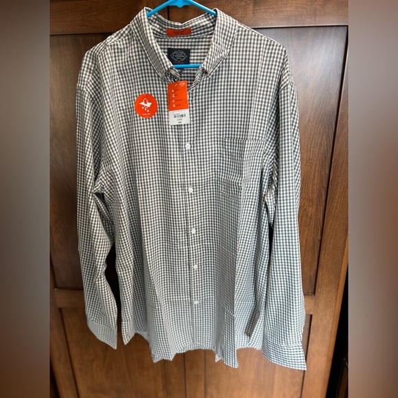 NWT- ST. Johns Bay grey and white checkered shirt.XL - Picture 2 of 7